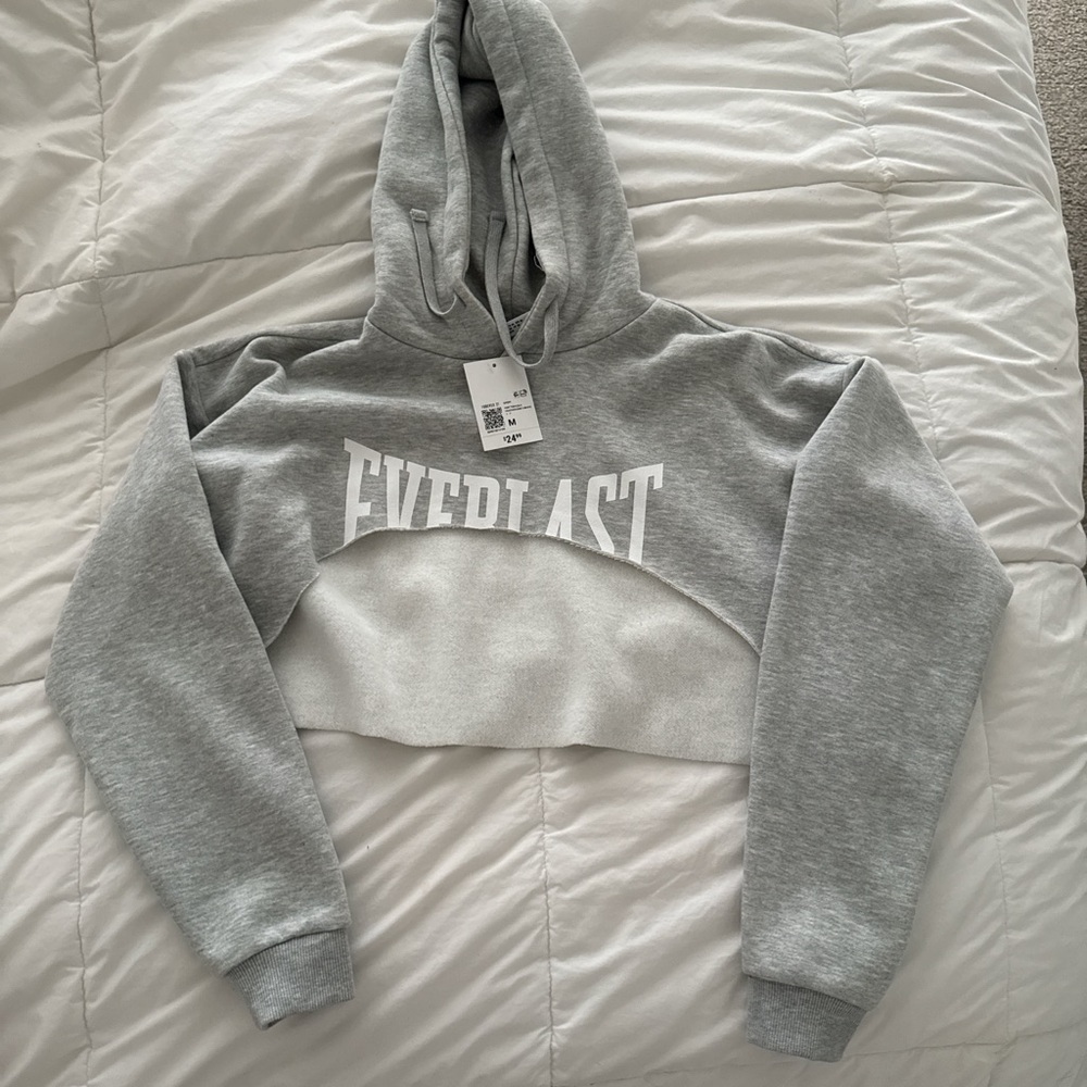 Everlast Heather Gray Cropped Sweatshirt